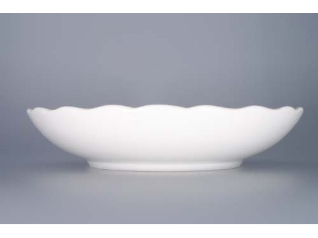 White porcelain compote bowl 24 cm Czech porcelain Dubí