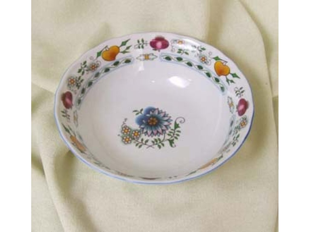 Nature Zwiebelmuster Fruit Bowl 21cm,  NATURE Bohemia Porcelain from Dubi