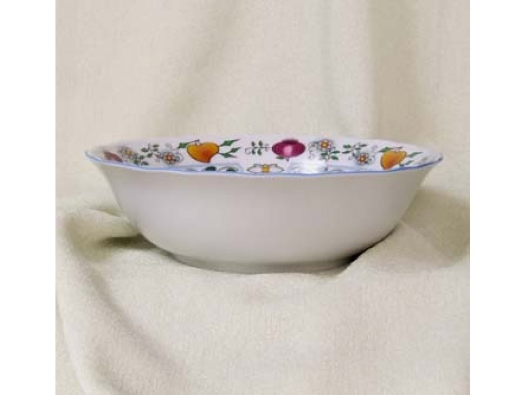 Nature Zwiebelmuster Fruit Bowl 21cm,  NATURE Bohemia Porcelain from Dubi