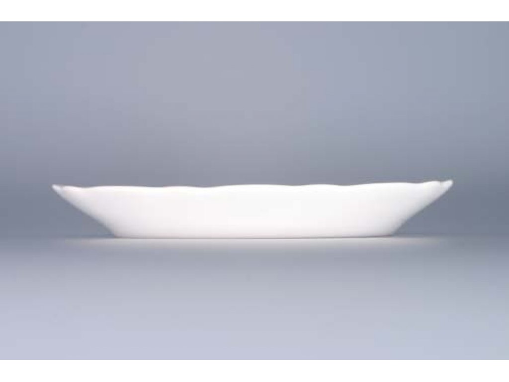 oválna miska 20 cm biela český porcelán Dubí