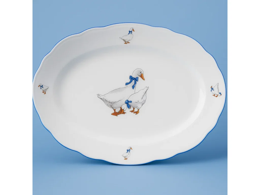 Misa oválna 39cm HUSI Český porcelán Dubí 