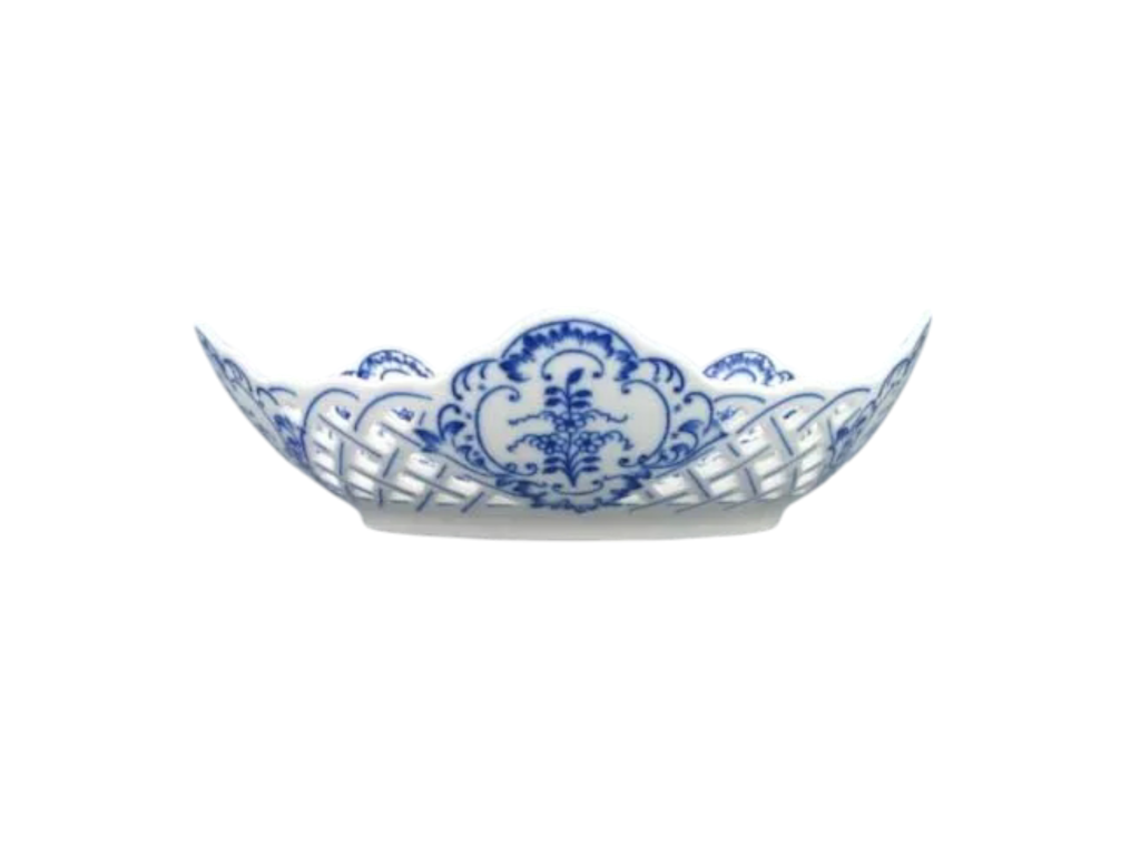 Cibulák Misa päťhranná prelamovaná 28cm Originálny Český Porcelán Dubí 