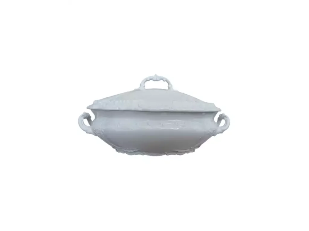 Misa polievková oválna reliéfna Opera 2,l Český porcelán Dubí 