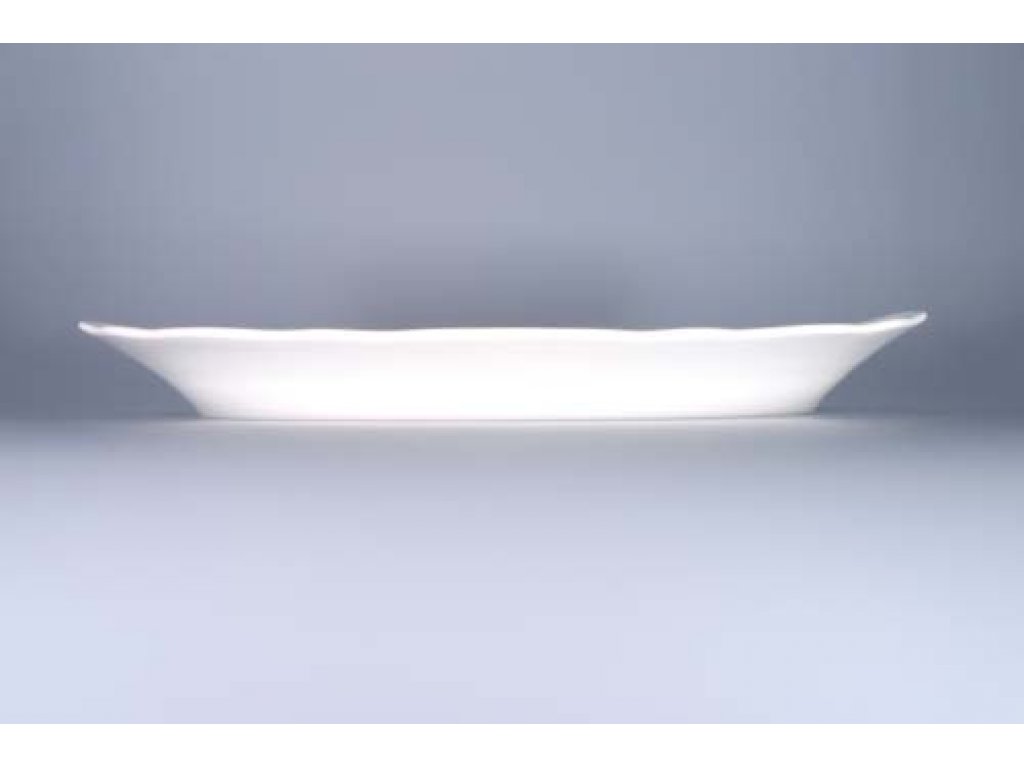 Weißes Porzellan ovale Schale 39 cm Tschechisches Porzellan Dubí 1.Qualität