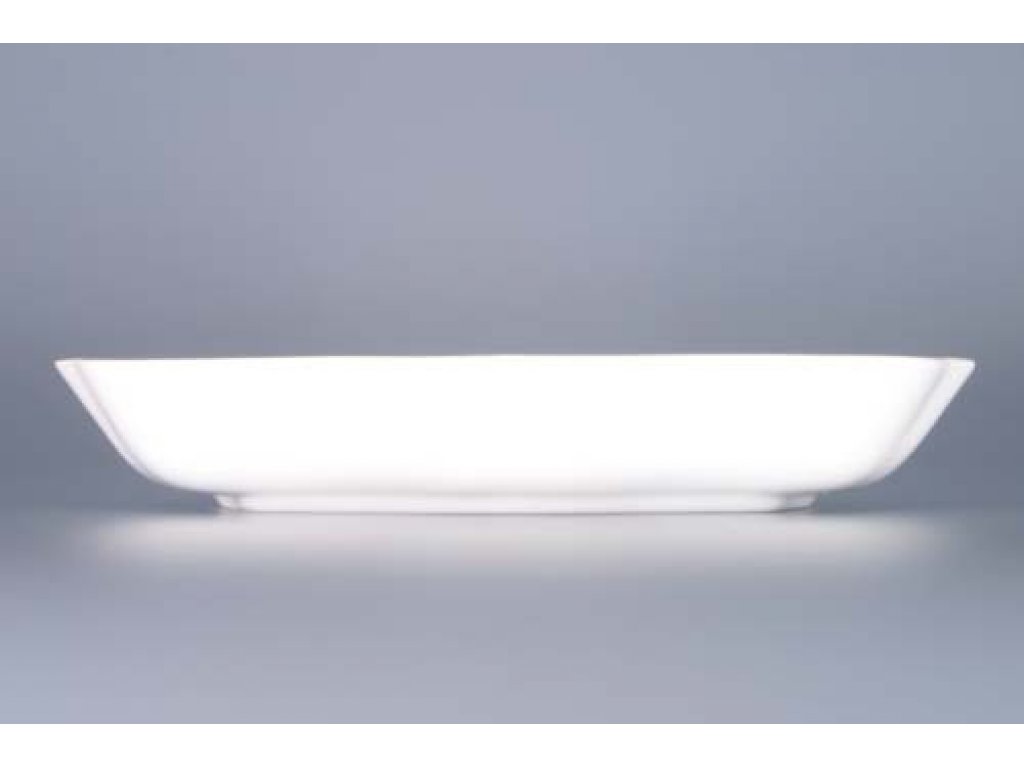 Misa porcelánová biela šalátová trojhranná 19,5cm Český porcelán Dubí