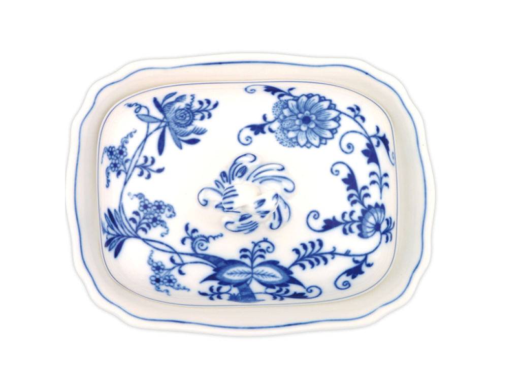 Zwiebelmuste Schüssel Ragout 0,25l 720g Original Bohemia Porzellan Dubi Karlsbader