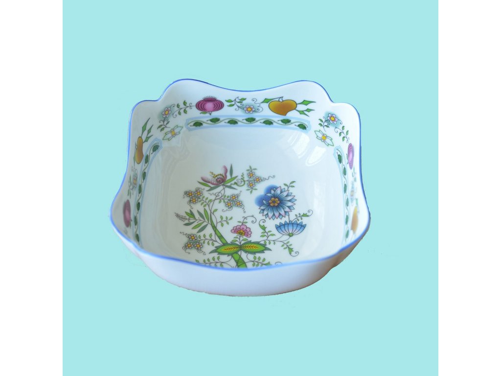 Mísa salátová čtyřhranná  18cm vysoká Nature Cibulák Český porcelán Dubí