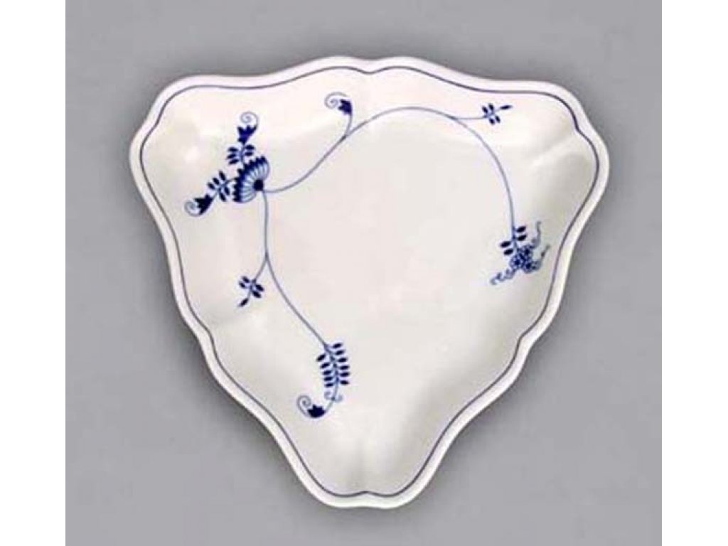 Mísa salátová tříhranná, 24 cm, ECO cibulák, cibulový porcelán Dubí
