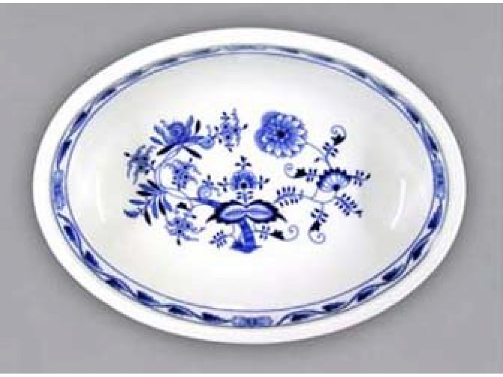 Cibulák Mísa zapékací oválná velká 325 x 244 x 66 mm 1305g Originál Český porcelán Dubí .2.jakost