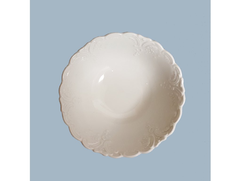 Miska kompótová hlboká reliéfna Opera 15 x 5,5 cm 250g Český porcelán Dubí