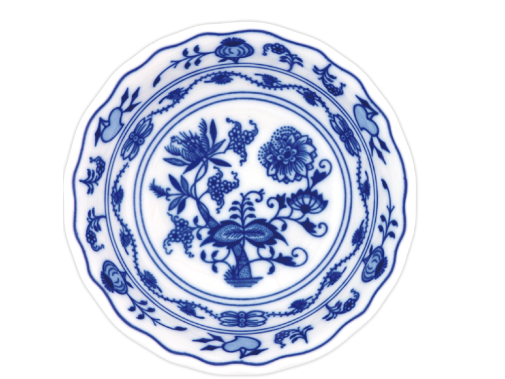 Zwiebelmuster Compote bowl 14cm Original Blue Onion Pattern Bohemia from Dubi 