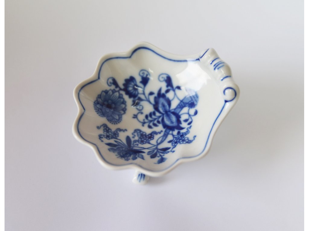 Cibulák Miska trojnožka mušle ozdobná 9cm Český Porcelán Dubí