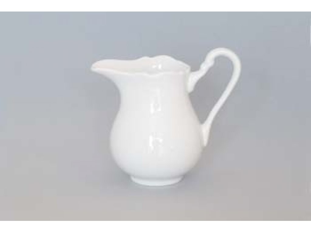Milk glass porcelain white high 0,25 lČeský porcelán Dubí
