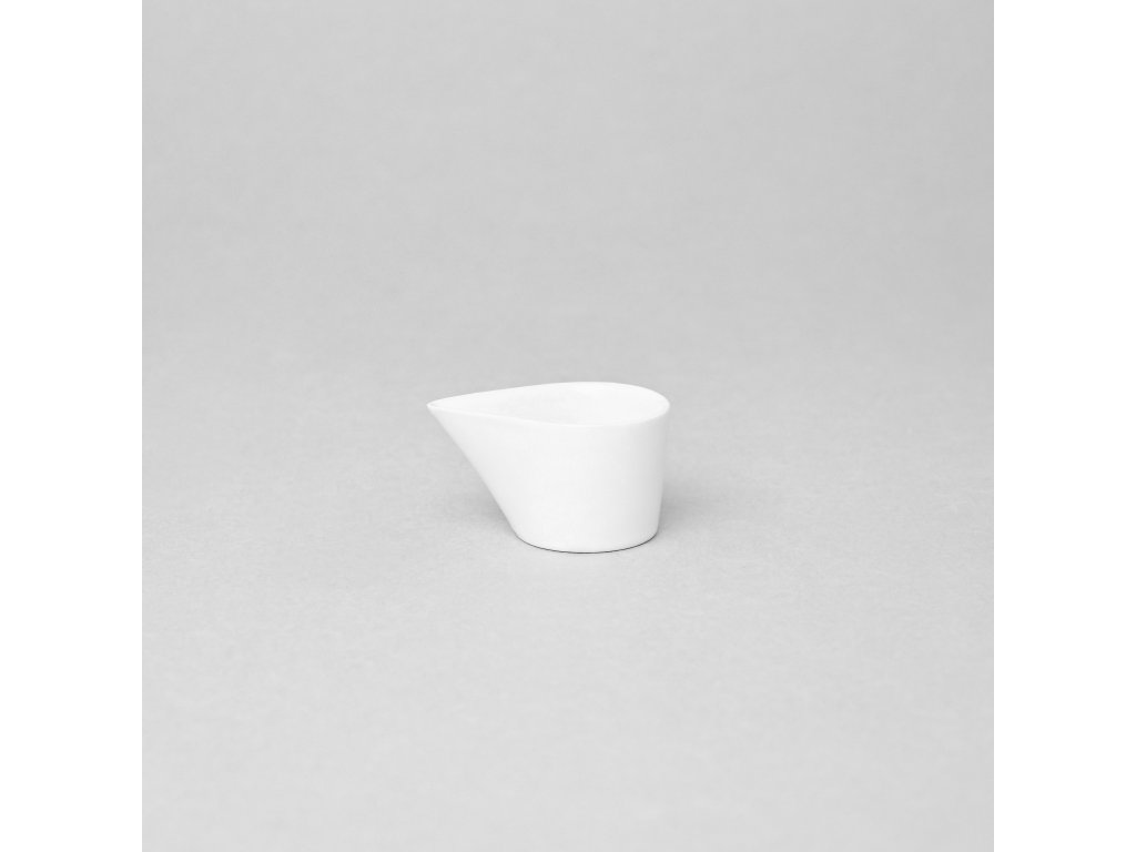 Milk bottle Reset 5.6x4.0 cm 30g WHITE  Bohemia porcelain Dubí