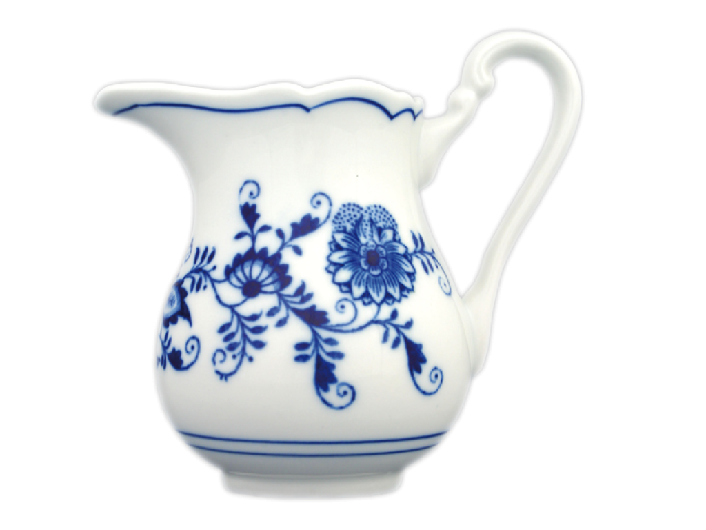 Cibulák Mliekovka vysoká 0,85 l  Originálny Český Porcelán Dubí 