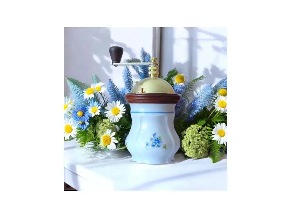 Mlynček na kávu Aneta 19cm NEZÁBUDKY Český porcelán Dubí 