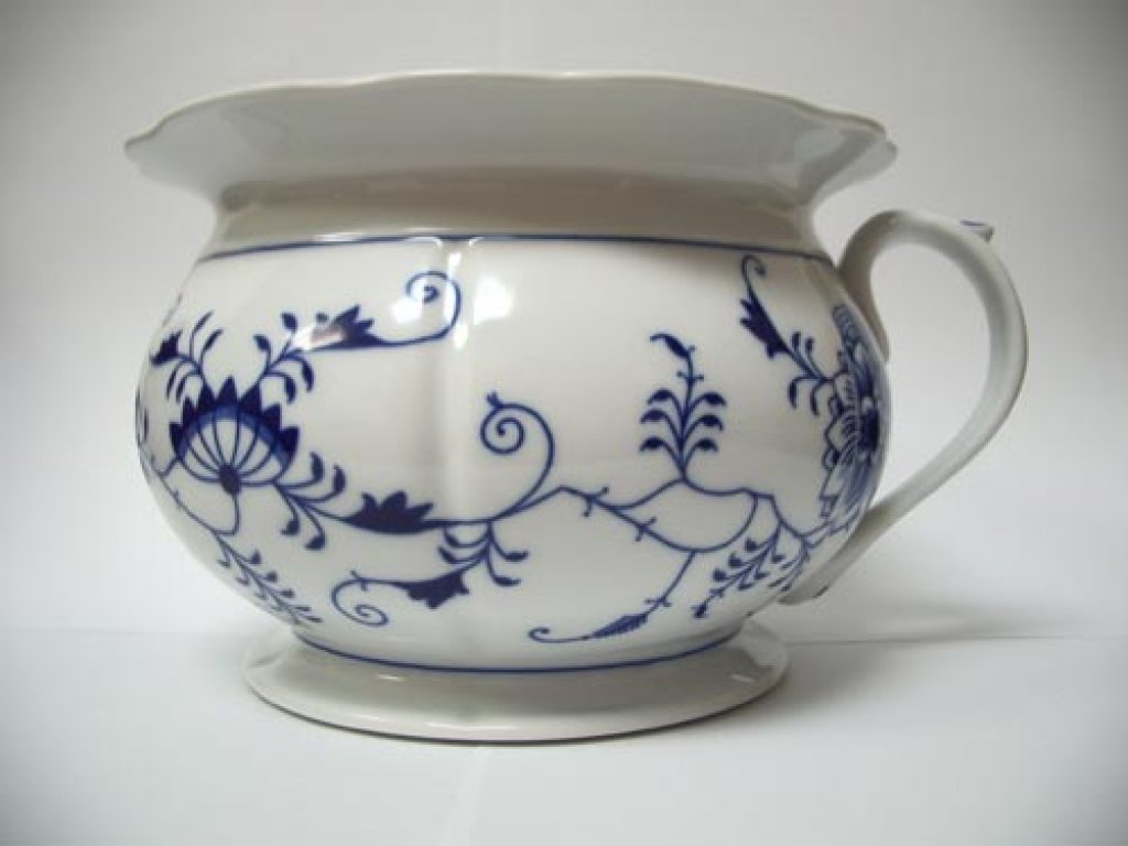 Zwiebelmuster  Nachttopf 21cm Original Bohemia Porzellan aus Dubi
