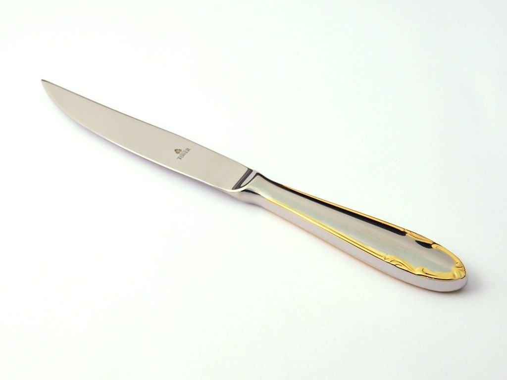 Steak knife Classic Gold gilded 1 pc Toner