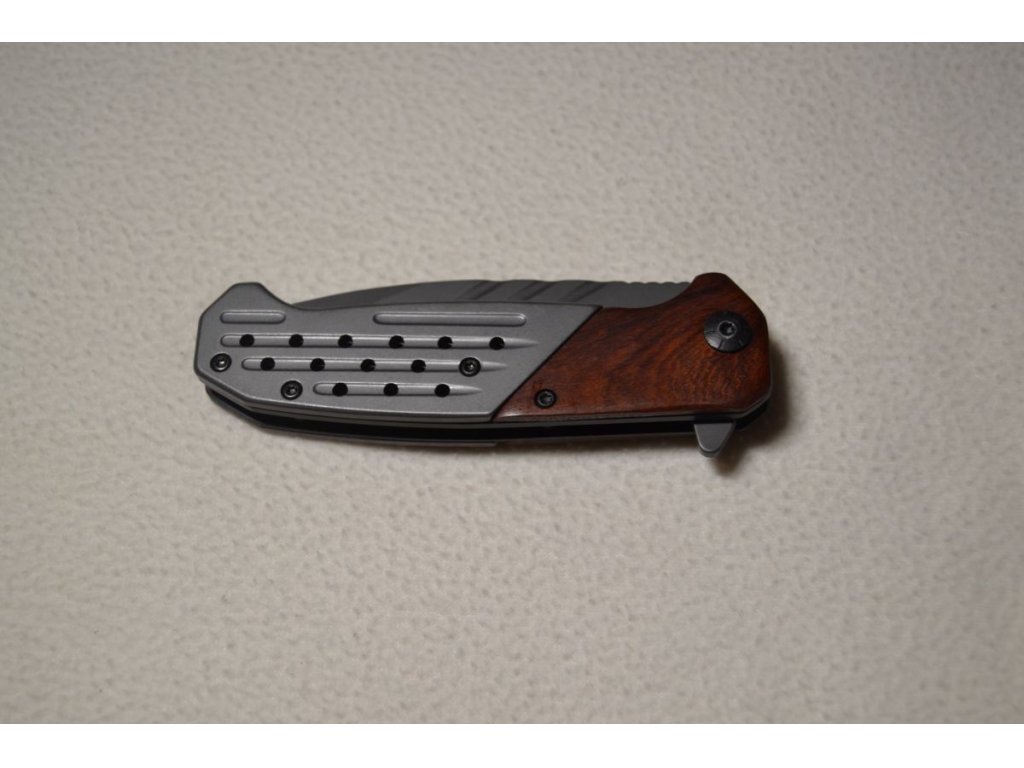 nůž ocelový 22 cm  šedý