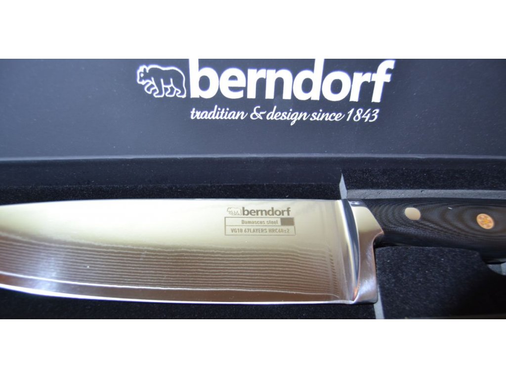 úžitkový nôž 21 cm z damaškovej ocele Berndorf Profi Line Damascus