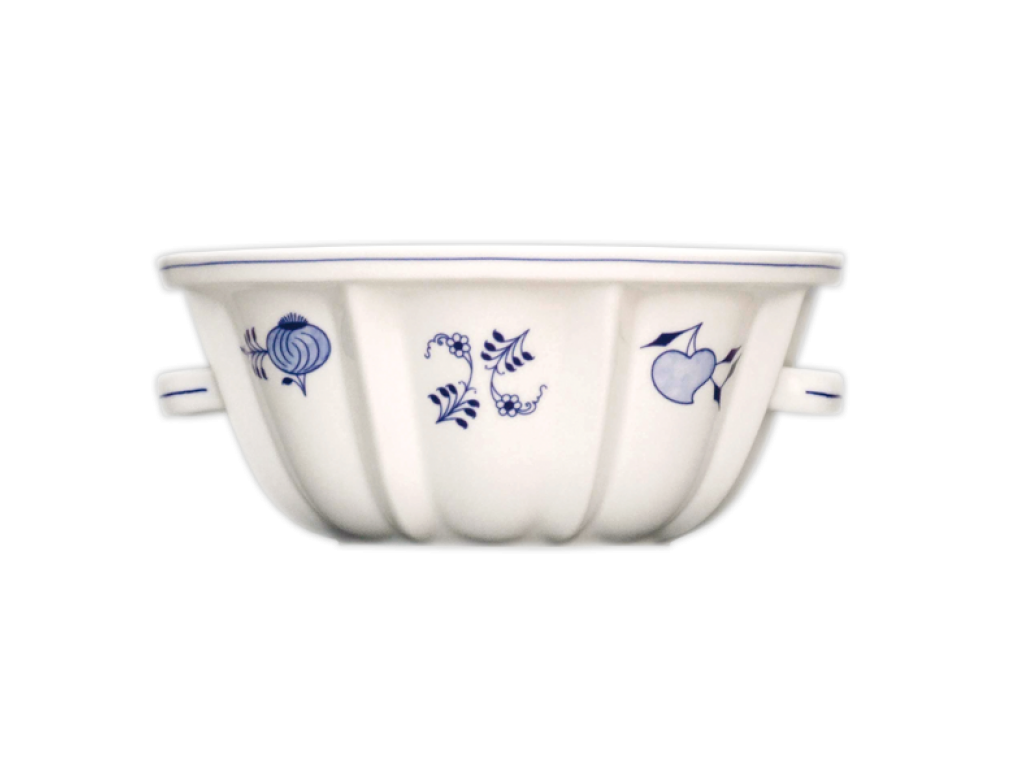  ZELENÝ Cibulák Pečící forma  bábovka 27,2cm x 13cm 1,8 l Originál Český porcelán Dubí 