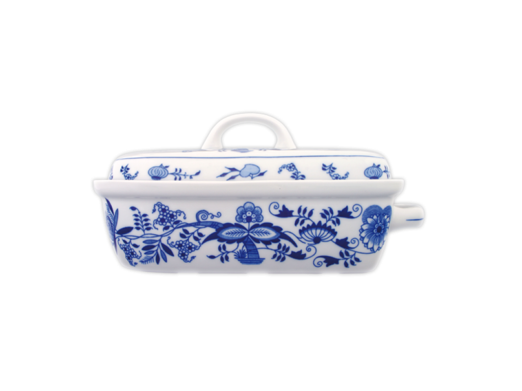 Zwiebelmuster Baking pan small 29.5 x 15.5 cm 1650g Original Blue Onion Pattern Bohemia from Dubi