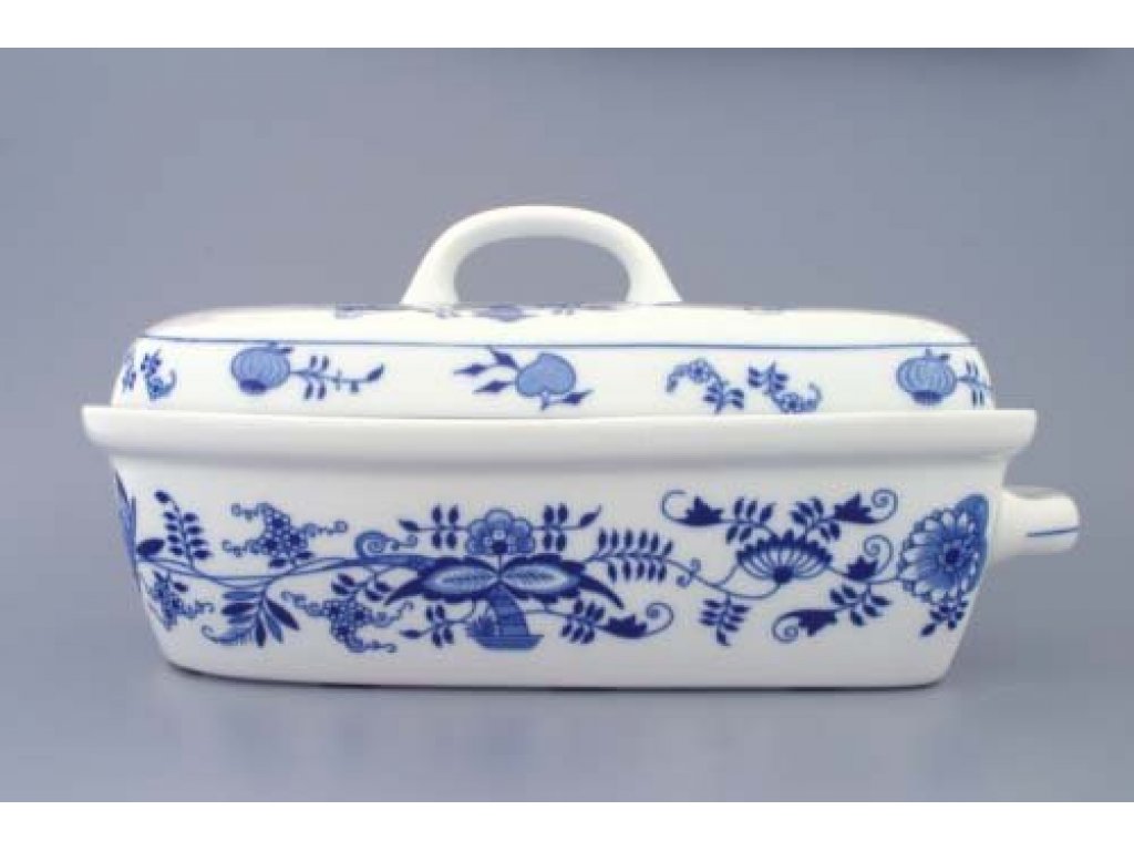 ZELENÝ Cibulák Pekáč veľký 36 x 19,5 cm x 18,5 cm 2,4 lOriginálny Český Porcelán Dubí 
