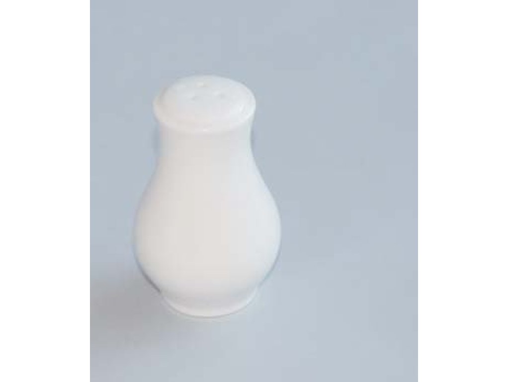 Pepřenka sypací  7,5cm bílé Rokoko Český porcelán Dubí 2. jakost