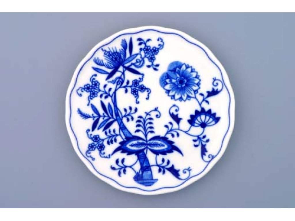 podložka cibulák pod konvici 14,5 cm originální český porcelán Dubí