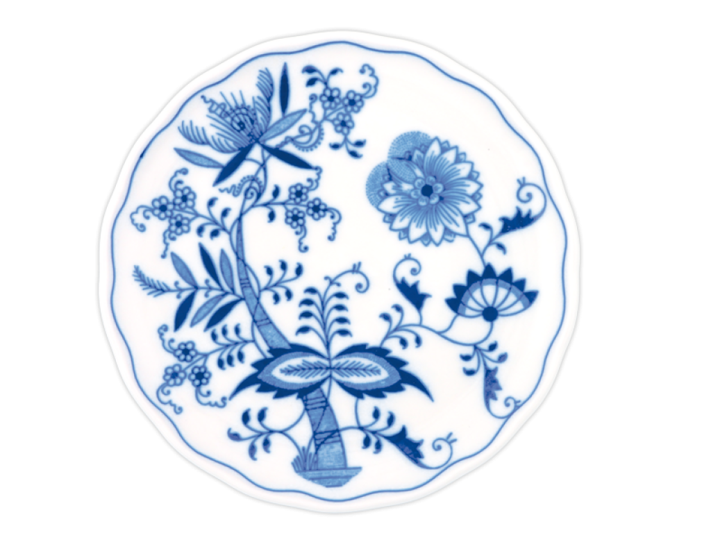 Cibulák Podložka pod kanvicu 14,5 cm Originálny Český Porcelán Dubí 