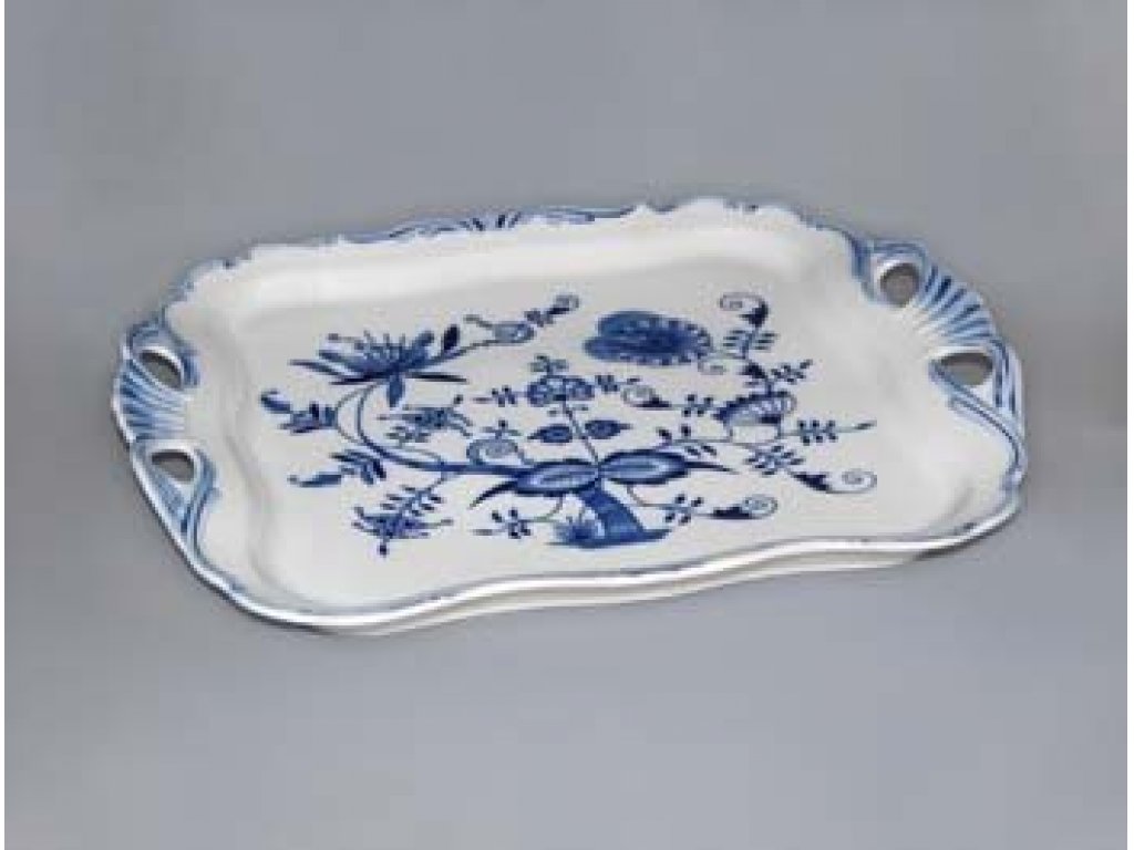 Cibulák Podnos Aida štvorcový 34x29cm 1310g Originálny Český Porcelán Dubí