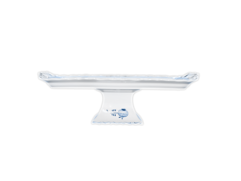 Zwiebelmuster Aida rectangular tray 45x25cm on a leg Original Blue Onion Pattern Bohemia from Dubi 