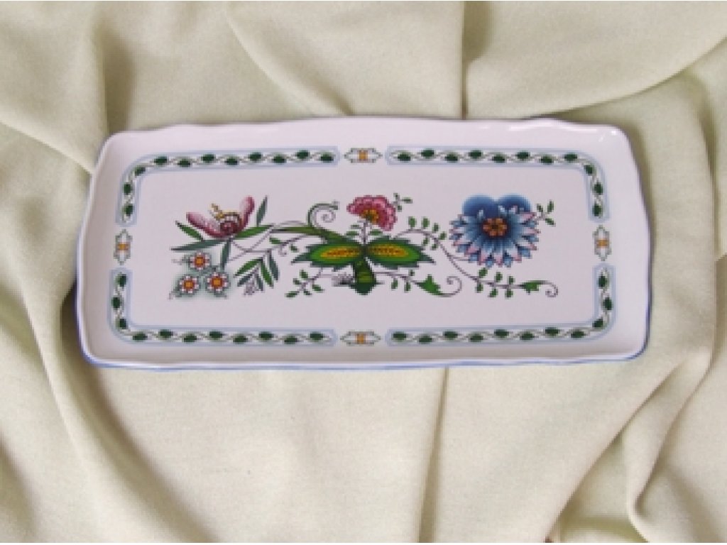 NatureZwiebelmuster Square Sandwich Tray,NATURE  Bohemia Porcelain from Dubi