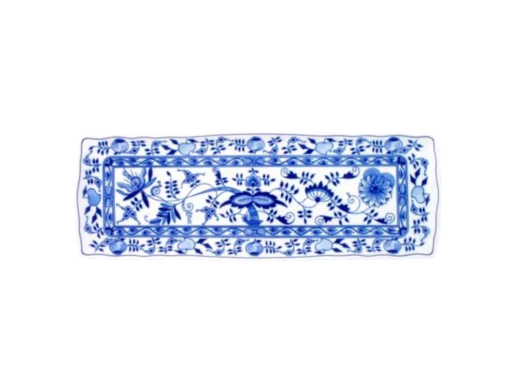 Cibulák Podnos čtyřhranný  45cm Originál Český porcelán Dubí 