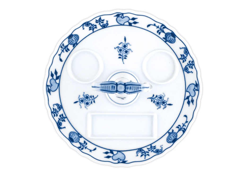 Cibulák Podnos okrúhly s kľúčom 21cm 480g Originálny Český Porcelán Dubí