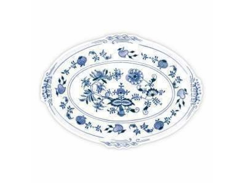 Cibulák Podnos oválný  39cm Originál Český porcelán Dubí 2. jakost