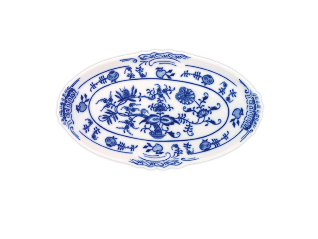Cibulák Podnos oválný mini 20cm Originál Český porcelán Dubí 