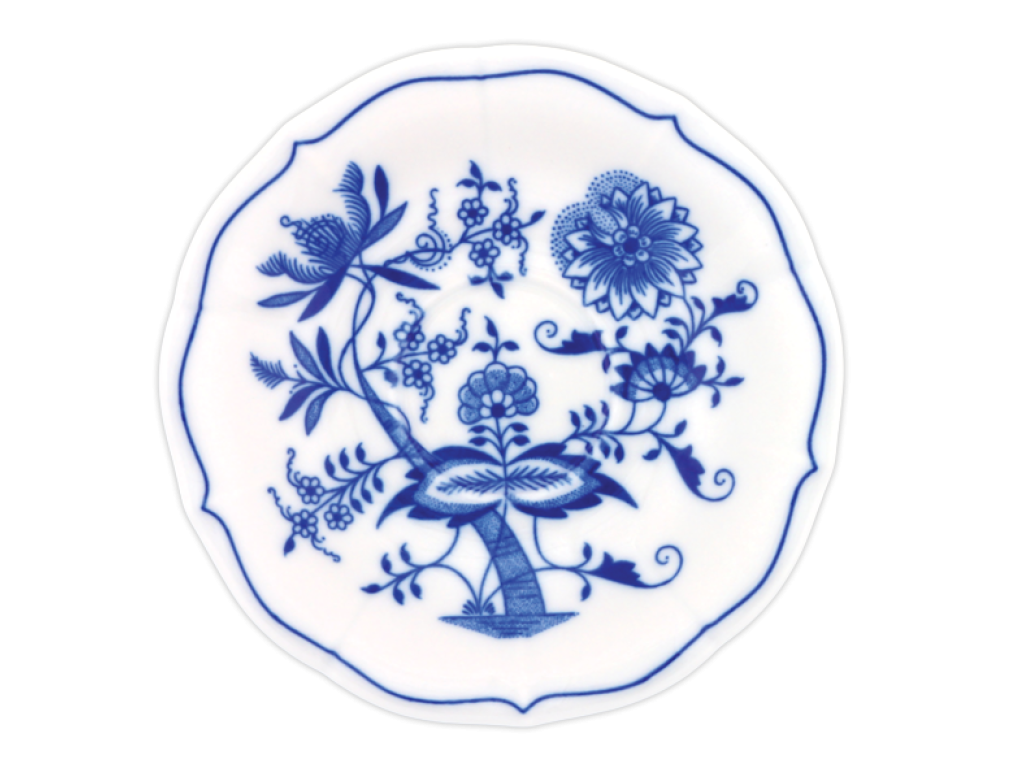 Cibulák Podšálka zrkadlová ZC/1 15,5cm  Originálny Český Porcelán Dubí 