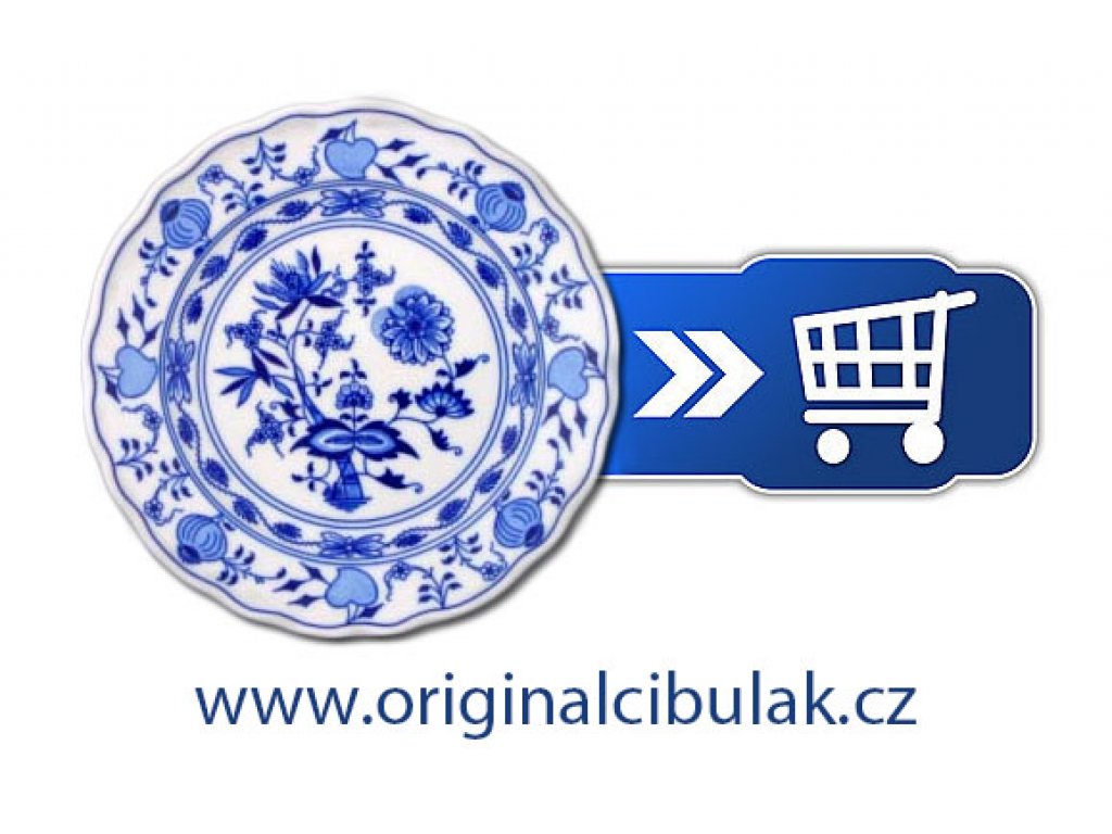 Cibulák tanier dezertný 19 cm - originál cibulák cibuľový porcelán Dubí