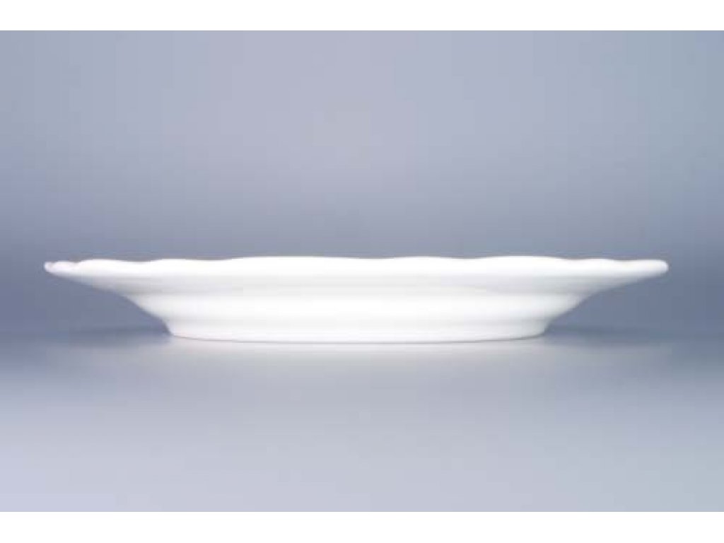 Porcelain plate white shallow 24cm Czech porcelain