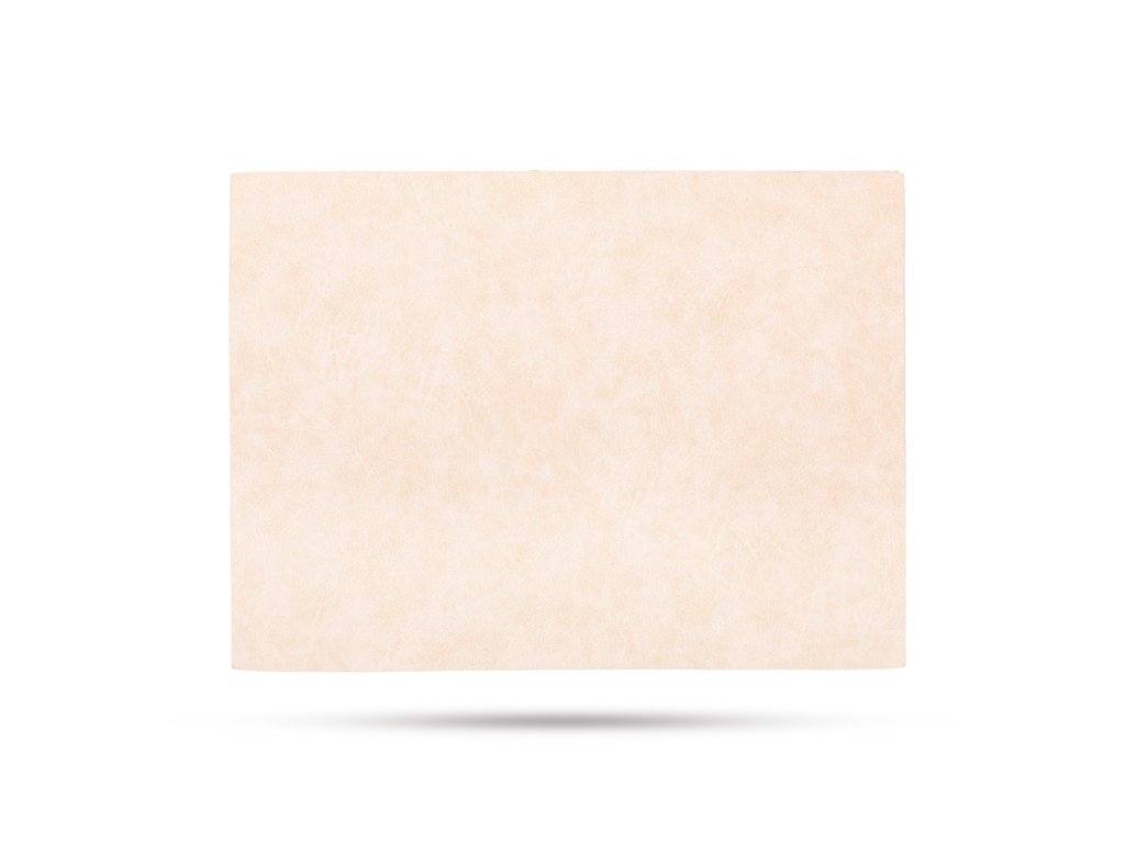 Cream tablecloth with leather look