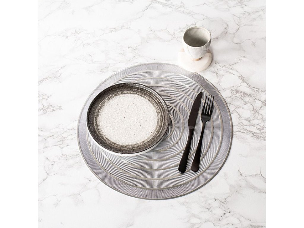 Silver placemat ZicZac