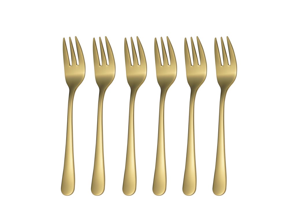 Cutlery Hotel  6piece dessert set PVD GOLD Berndorf