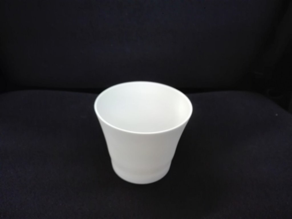 Transluzenter Kerzenleuchter weiß matt 9,5 cm Tschechisches Porzellan Dubí