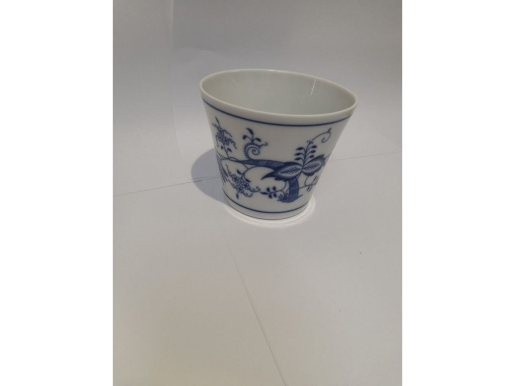 Priesvitka svietnik cibulák lesk 9,5 cm český porcelán Dubí