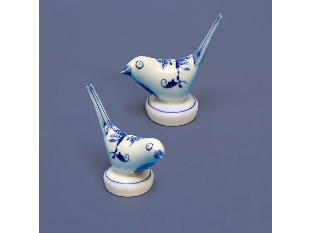 Cibulák Ptáček I.9,0 x 3,1 x 7,1 cm 0,030g Originál Český porcelán Dubí 