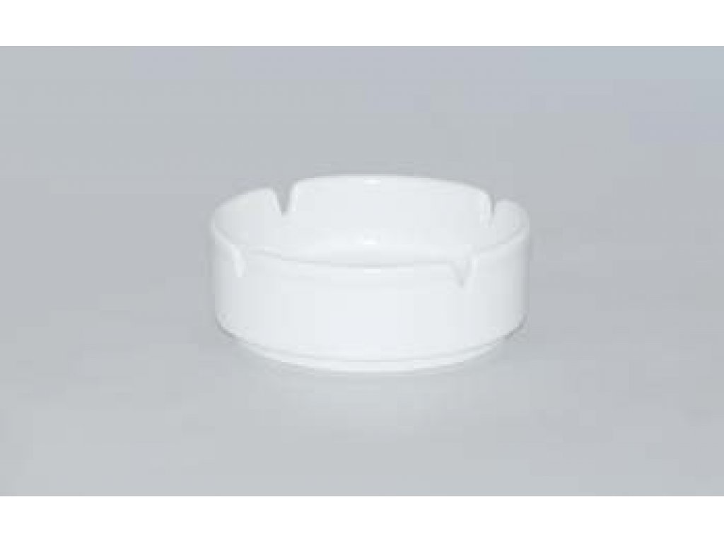 Advertising ashtray 10cm WHITE  Bohemia porcelain Dubí 2. quality