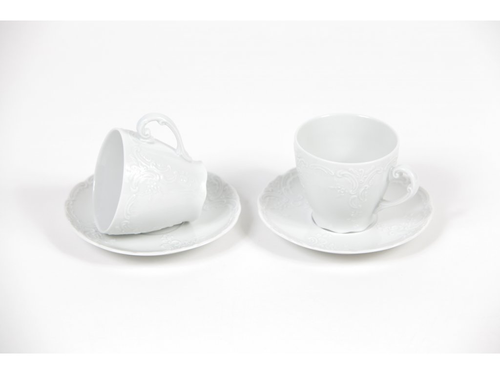 Šálka ​​a podšálka káva 0,17l  Opera Český porcelán Dubí 2. akosť