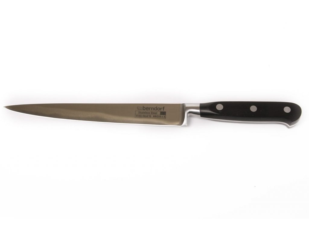 set of 9 knives in Berndorf Profi Line chef\'s knife case