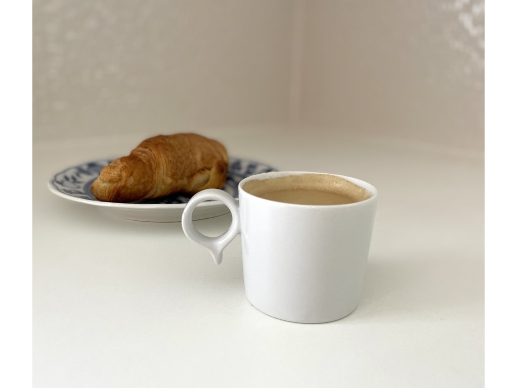 White cup and a saucer Reset cappuccino and tea 0,18 L Bohemia Porcellain